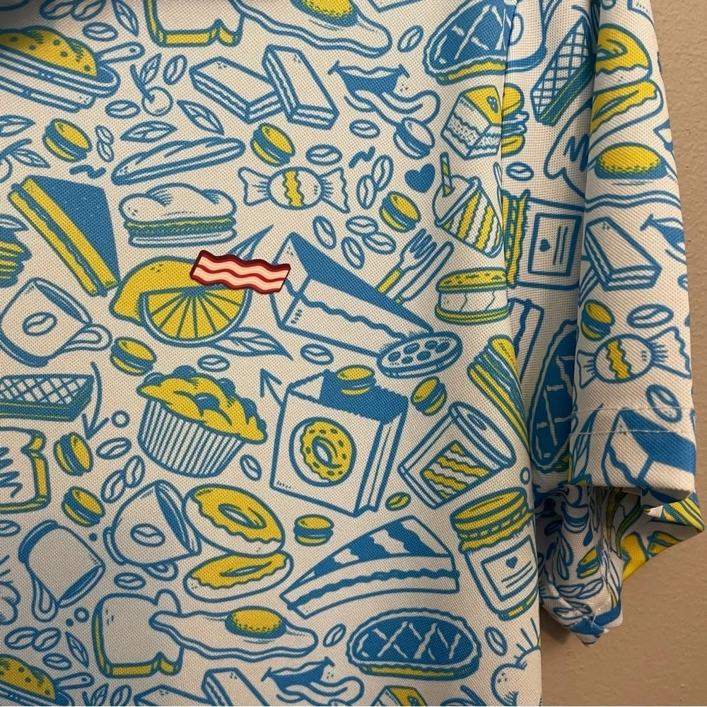 Breakfast Balls Golf Polo Bacon Eggs Shirt